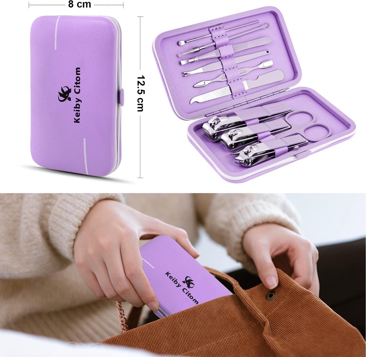 Professionele Manicureset Manicure Set Professionele Pedicure Kit Nagelverzorging Gereedschap 10 Pieces
