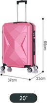 Koffer Traveleo BABIJ ABS03 roze Handbagage maat S