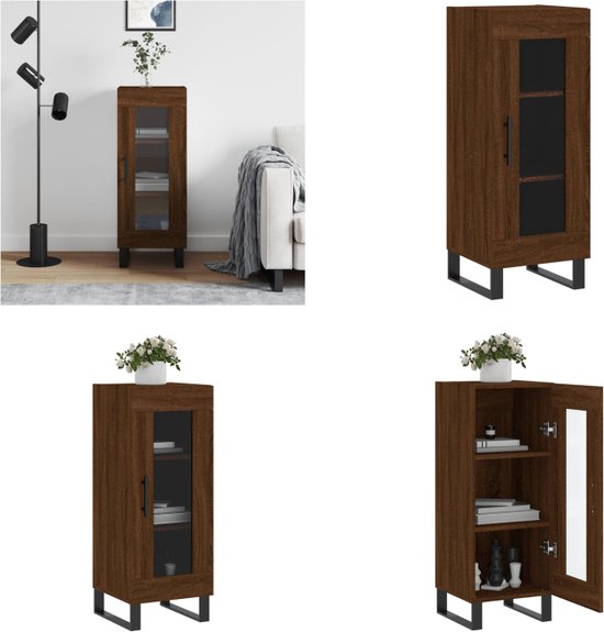 vidaXL Dressoir 100x35x75 cm bewerkt hout sonoma
