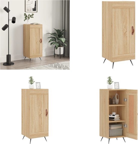 Dressoir 30x30x70 cm bewerkt hout wit kopen
