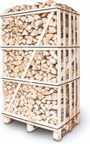 Haardhout Elzen grote pallet 1.8m3 ovengedroogd brandhout voor open haard of hout kachel