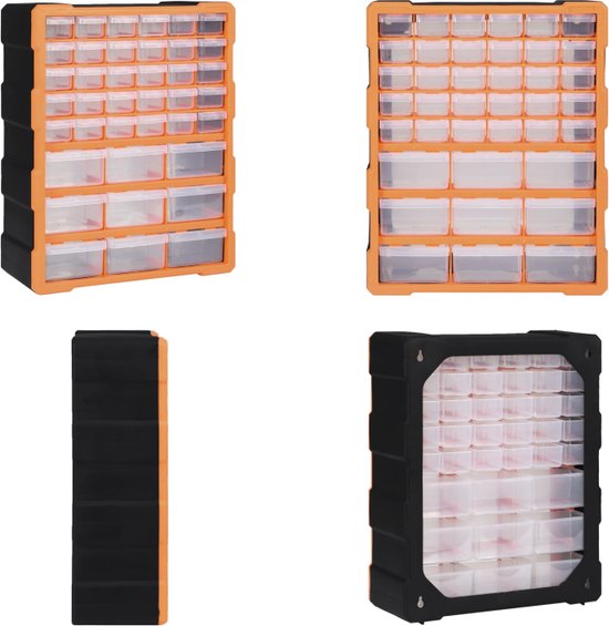 vidaXL Organiser met 39 lades 38x16x47 cm - Organiser - Organisers - Lade Organiser - Lade Organisers