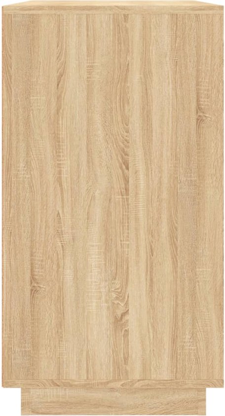vidaXL Buffet 80x34x75 cm Bois d'ingénierie Chêne Sonoma - Buffet - Commodes - Armoire - Buffet