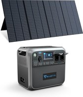 BLUETTI AC200P zonnegenerator met PV350 zonnepanelen, 2000Wh draagbare energiecentrale met LiFePO4 accu zonne-energie generator voor thuisgebruik, reizen, stroomuitval