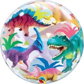 Folieballon - Dino's - Bubble - 56cm - Zonder vulling