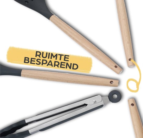 Hittebestendige siliconen keukengerei set kopen? heeft 't