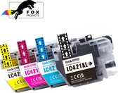 FoxProducts® LC421 XL LC-421XL 421 - cartridge - 4 stuks geschikt voor Brother - DCP-J1050DW - MFC-J1010DW - DCP-J1140DW