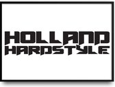 Holland Hardstyle fotolijst met glas 50 x 70 cm - Prachtige kwaliteit - Muziek - Slaapkamer - Woonkamer - Harde lijst - Glazen plaat - inclusief ophangsysteem - Grappige Poster - Foto op hoge kwaliteit uitgeprint