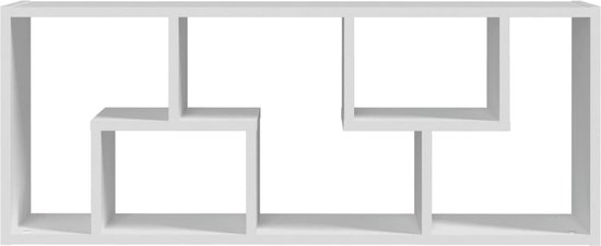 vidaXL Étagère murale Blanc 36x16x90 cm Aggloméré - Étagère - Planches - Étagère - Etagères