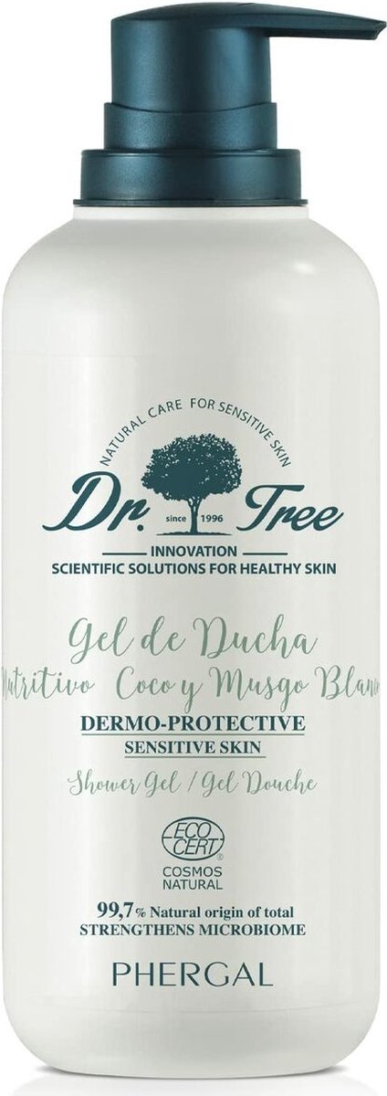 Douchegel Dr. Tree Gevoelige huid Mos Kokosnoot Voedzaam 500 ml