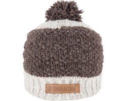 Shakaloha Gebreide Wollen Muts Heren & Dames Beanie Hat van schapenwol met polyester fleece voering - Bico Beanie LBrown Unisex - One Size Wintermuts