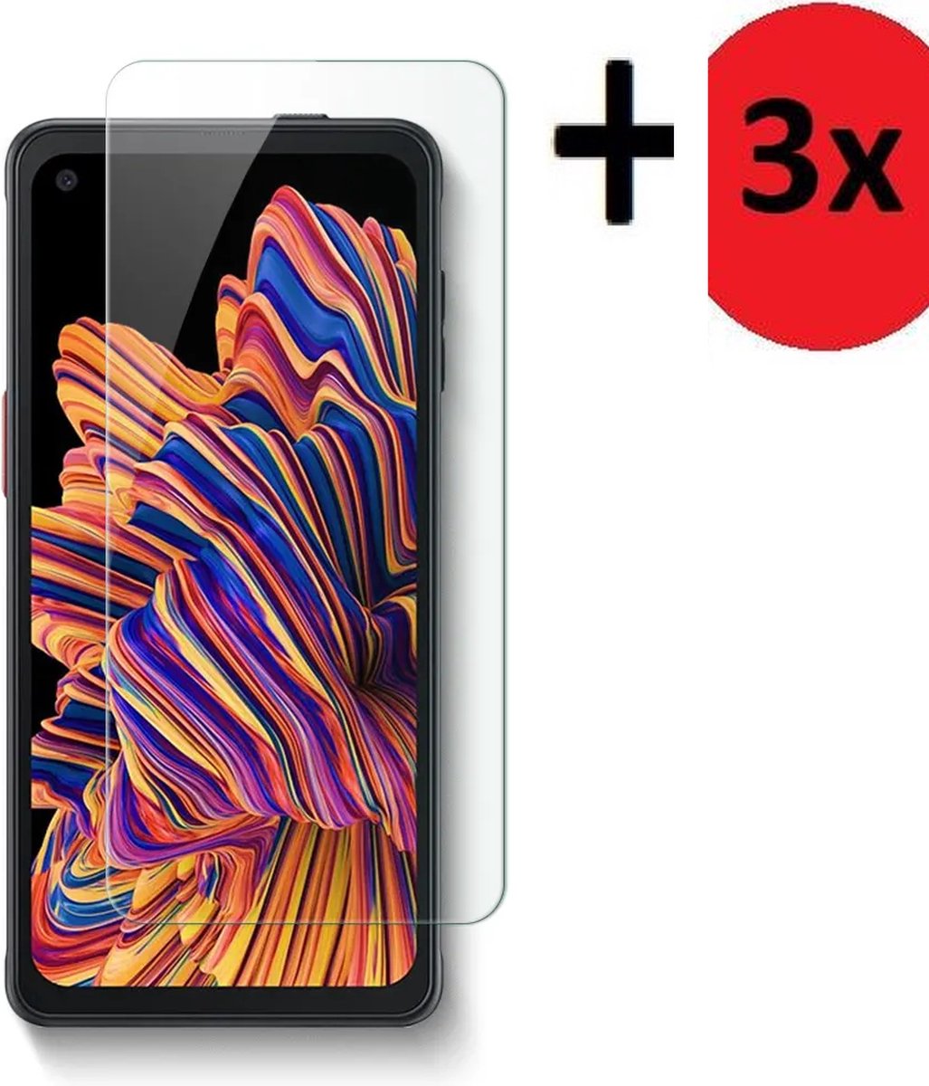 Samsung Galaxy Xcover 5 Screenprotector - Samsung Xcover 5 Tempered Glass 3x