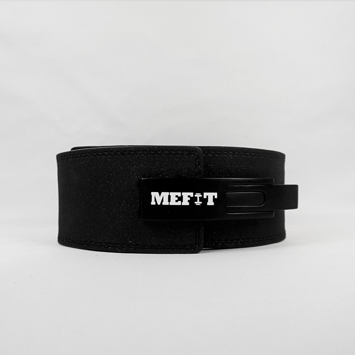 MEFIT GLITTER BELT Zwart - Lifting belt - Zwarte lifting belt met zwart clip - Halterriem
