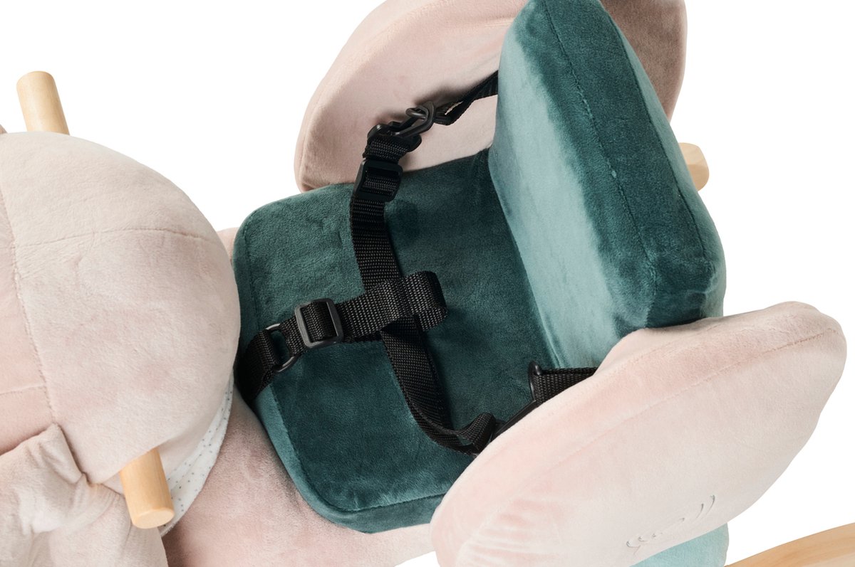 Nattou Olifant Axel - Schommelpaard - Hobbelpaard - 63x33x45 cm - Groen/Beige — afbeelding 3