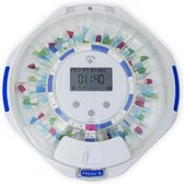 Nedis SmartLife Medicijndispenser - Wi-Fi - 28 Compartimenten - Aantal alarmtijden: 9 alarmtijden per dag - Licht / Piep / Stem - LCD scherm - Wit