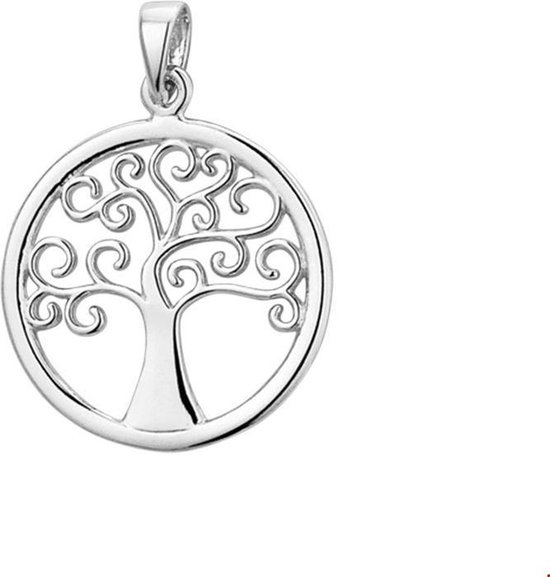 Laimons dameshalsketting damessieraad hond filigraan met ketting 45cm