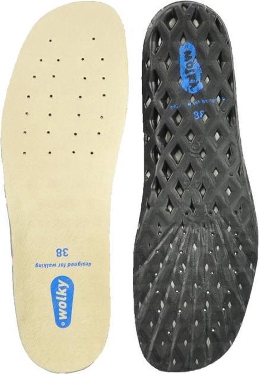 Originele Wolky Inlay Roll Moc Dames Inlegzolen - Beige - 41
