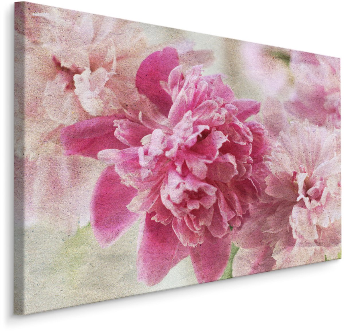 karo-art Schilderij - Prachtige roze rozen, eyecatcher in uw huis, wanddecoratie Multikleur
