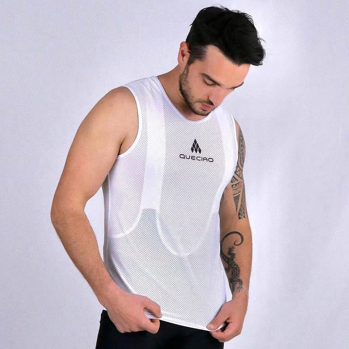 OPHEFFING! Queciao Ondershirt Mouwloos - Unisex Basislaag voor Fietsers - LET OP: NIET PASSEND VOOR MENSEN MET EXCESSIEF OVERGEWICHT / XS-S ook geschikt als kindermaten