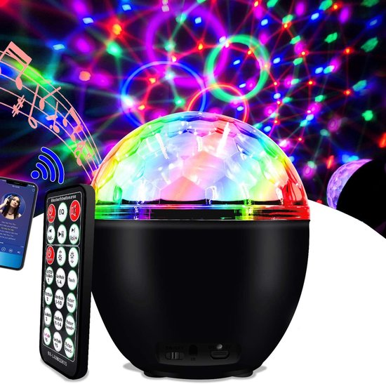 LED Discobal met Muziekgestuurde Lichteffecten - Magische Feestverlichting voor Disco, Kinderfeestjes en Verjaardagen