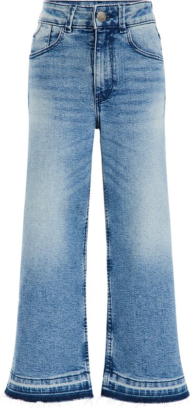 Foto: We fashion meisjes wide leg jeans met stretch