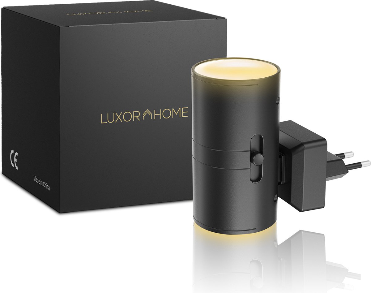 Luxor Home - Stekkerlamp - Sensor Lamp Binnen - Nachtlampje - Wandlamp Binnen - 3000K licht - Licht van Boven en Beneden - Ledlamp