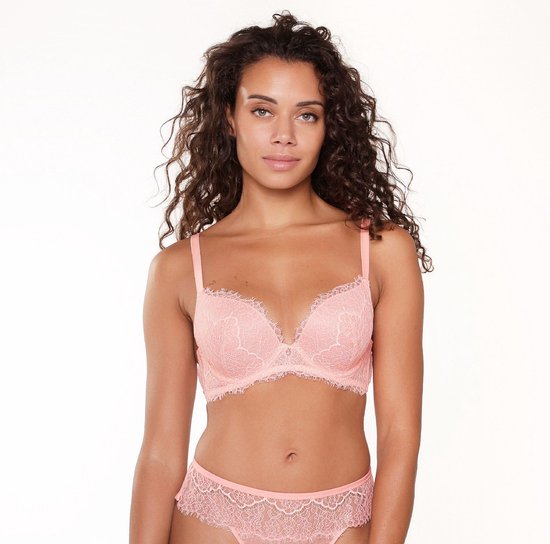 LingaDore - Push Up BH Coral - maat 85B - Oranje/Roze