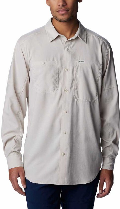 Columbia Silver Ridge™ Shirt Met Lange Mouwen Beige M Man