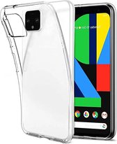 DrPhone TPU Hoesje - Transparant Ultra Dun Premium Soft-Gel Case - Geschikt voor Google Pixel 4 – Transparant