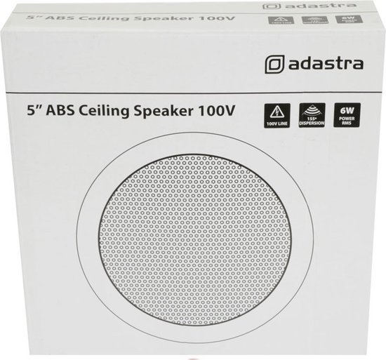 Adastra AC56V budget 100V ABS inbouw plafond speaker 5.25 - 