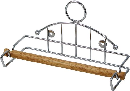 Keukenrek / Wandrek Rustiek Wit Metaal – Barok & Vintage Stijl - Helene Livingstyle