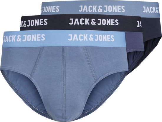 JACK & JONES Slips unis Jactyron (pack de 3) - slips homme - bleu - Taille : S