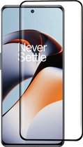 Full-Cover Tempered Glass - Geschikt voor OnePlus 12R Screen Protector - Zwart