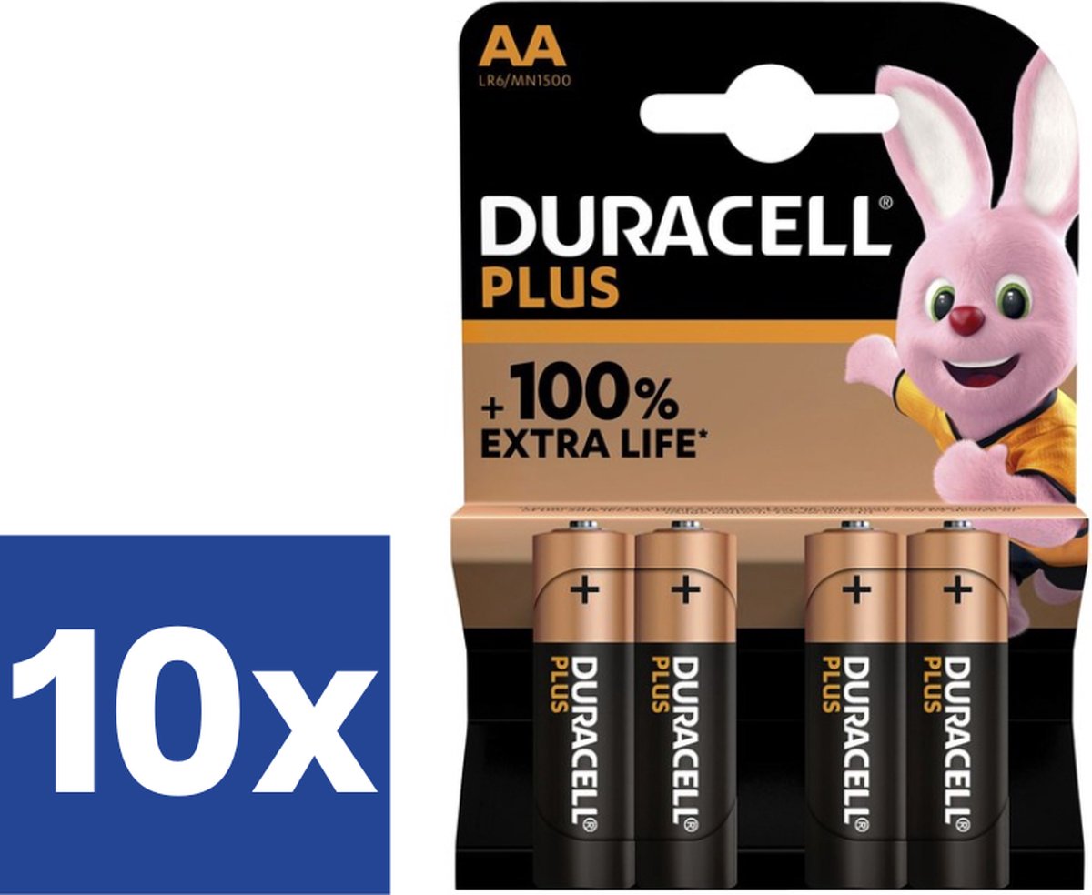 Duracell Plus Batterijen AA - 10 x 4 stuks