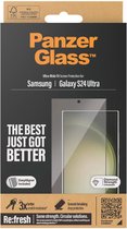 PanzerGlass Screenprotector geschikt voor Samsung Galaxy S24 Plus Glazen | PanzerGlass Ultra-Wide Fit Screenprotector - Case Friendly + Installatie Frame