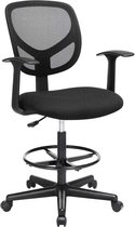 Chaise de bureau haute ergonomique SONGMICS avec accoudoir, noir