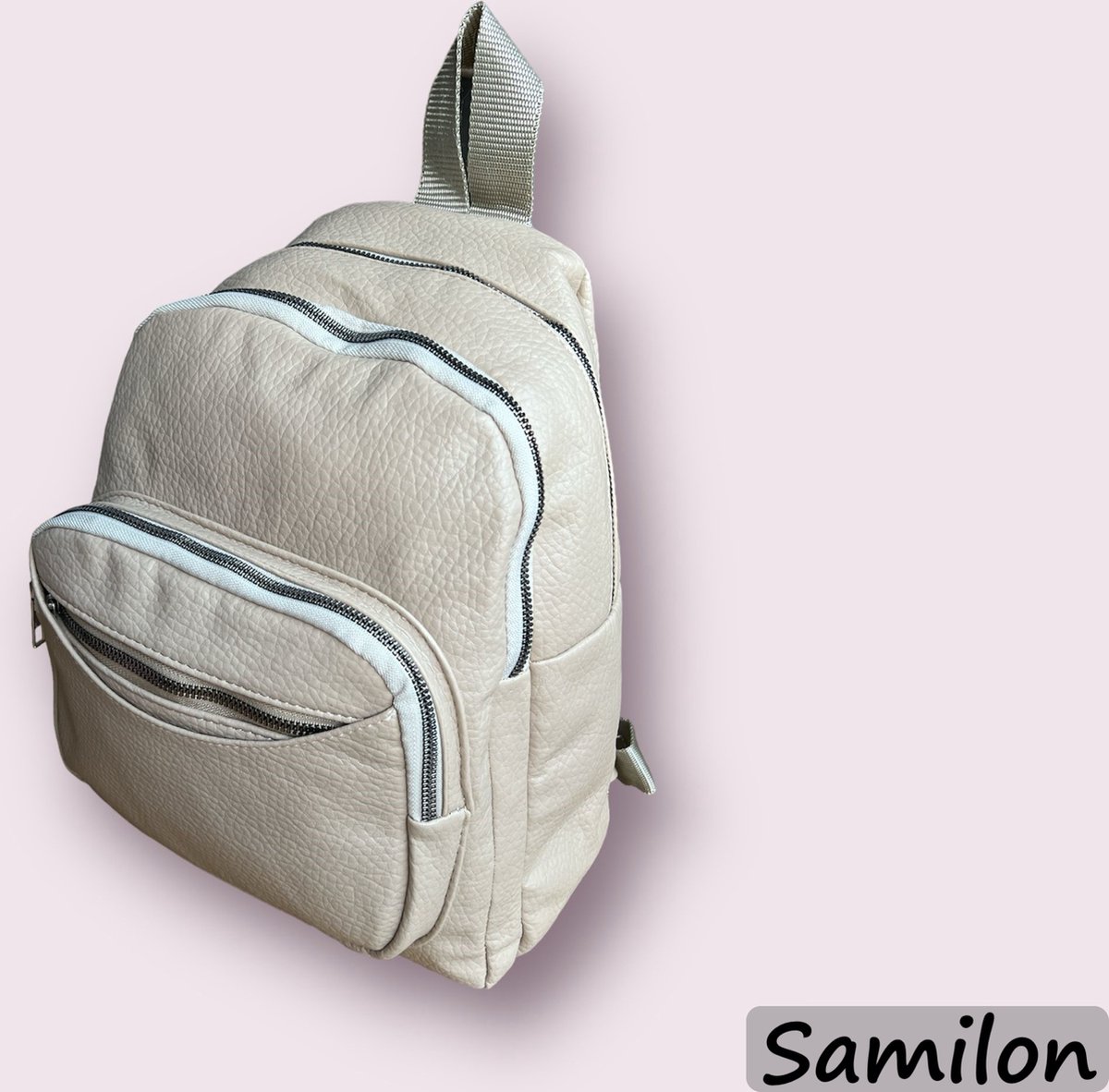 Rugtas dames - Meisjes - Rugzak - Rugzakken - Waterdicht - Klein - zacht PU-leer - Camel - 31x26x16cm - 12.5 Litre - Werk - School - Geschikt voor 10.5 inch tablet - 5 vakken - Kerst & Sinterklaas Cadeautjes - Cadeau-kado-schoolcadeautjes sinterklaas