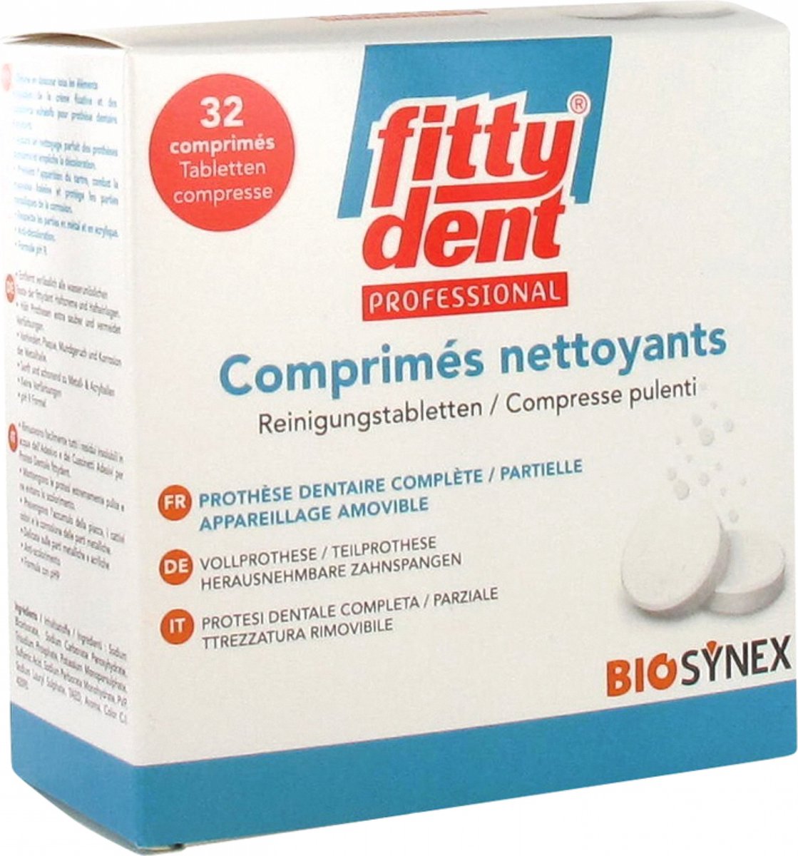 Goedkoopste Fittydent Professionele Reinigingstabletten 32 Tabletten