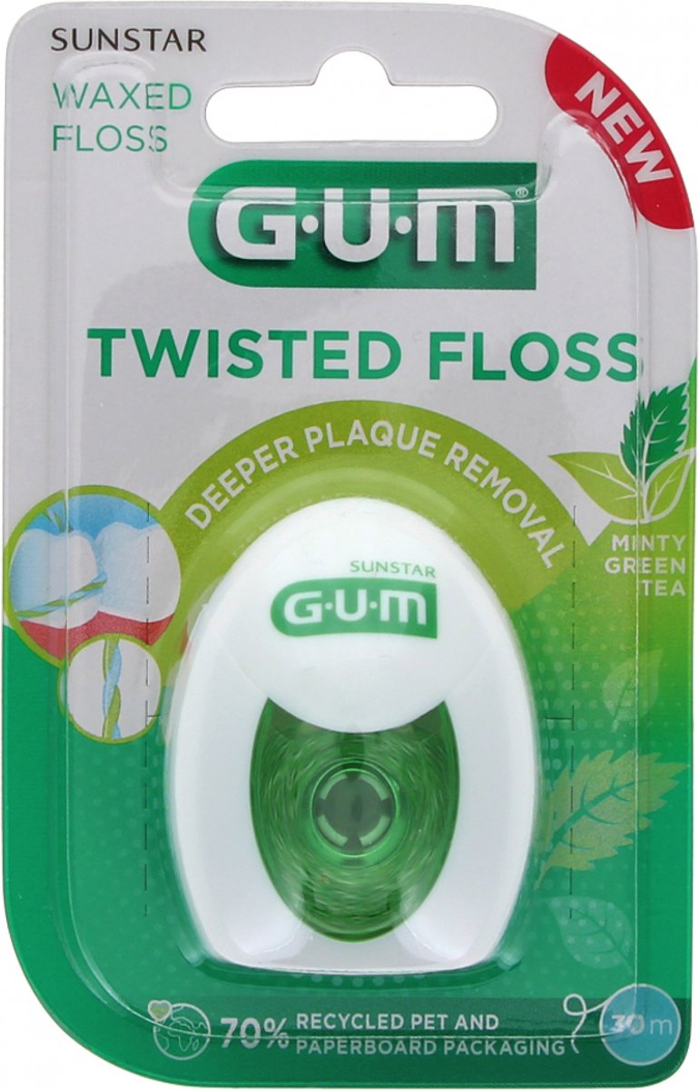 Goedkoopste GUM Twisted Floss Tandzijde - 30 meter