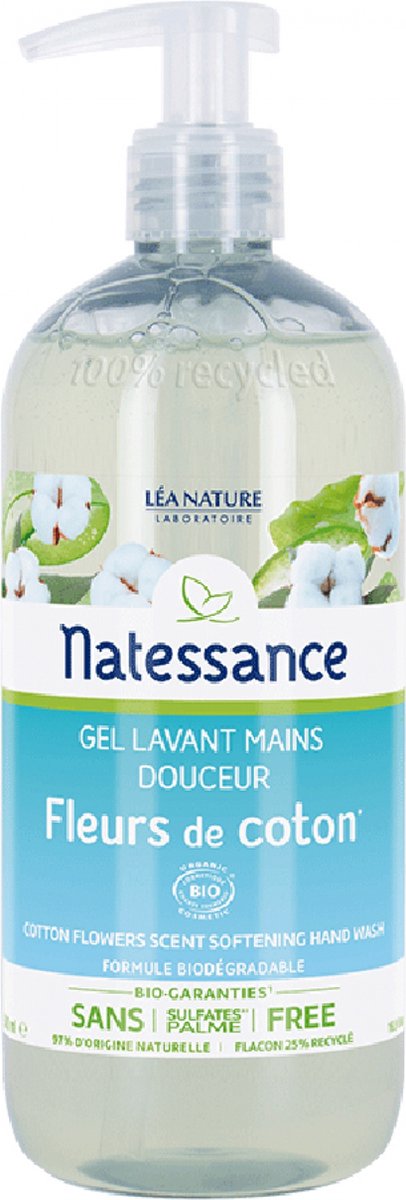 Natessance Organic Cotton Flower Gentle Hand Wash 500 ml