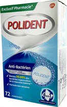 Polident Corega Anti-Bacteriële Reiniging 72 Tabletten