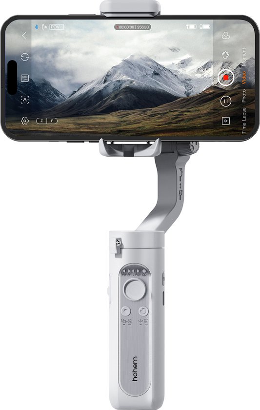 Hohem iSteady XE Lichtgewicht Smartphone Gimbal — Stabilizer voor smartphones — 3-assige Gimbal — Geschikt voor bijna alle maten smartphones — Hohem Joy App voor object- en gezichtsherkenning — Grijs