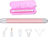 Go Go Gadget - Stylo de Peinture de diamants - Lumineux - 5 accessoires - Rose