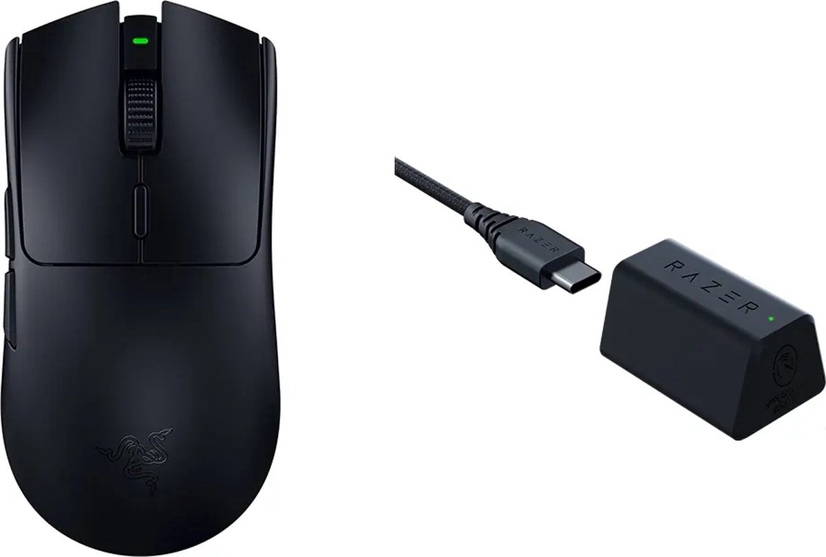 Razer - DeathAdder V3 Pro Gaming Muis + HyperPolling Draadloze Dongle