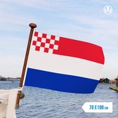 Drapeau néerlandais avec insert drapeau du Brabant du Nord 70x100cm