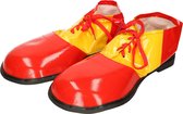 Grote fun verkleed Clown schoenen - geel met rood - one size