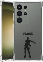 Telefoon Hoesje Geschikt voor Samsung Galaxy S24 Ultra Leuk Hoesje met transparante rand Floss Fortnite
