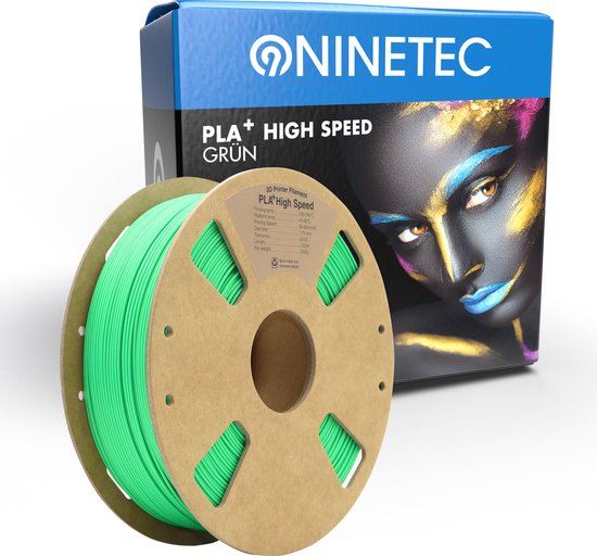 Foto: Ninetec pla high speed filament groen 1 75mm 1 kg pla spool pla plus 3d printer filament