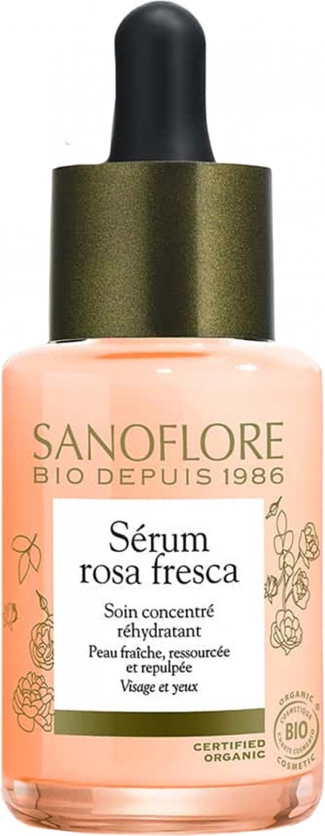 sanoflore serum rose fresca re-hydrating 30ml