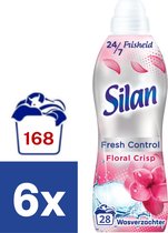 Silan Fresh Control Adoucissant Floral Crisp - 6 x 700 ml (168 lavages)
